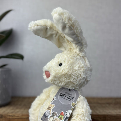 Jellycat Skiffle Bunny Rabbit - Cream Bunny Large Feet Standing Ears Vintage 12”