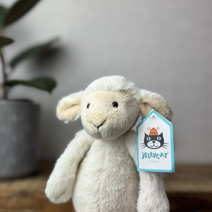 Jellycat Small Bashful Lamb Soft  Plush - Small Bashful Lamb Old Style Old Tags