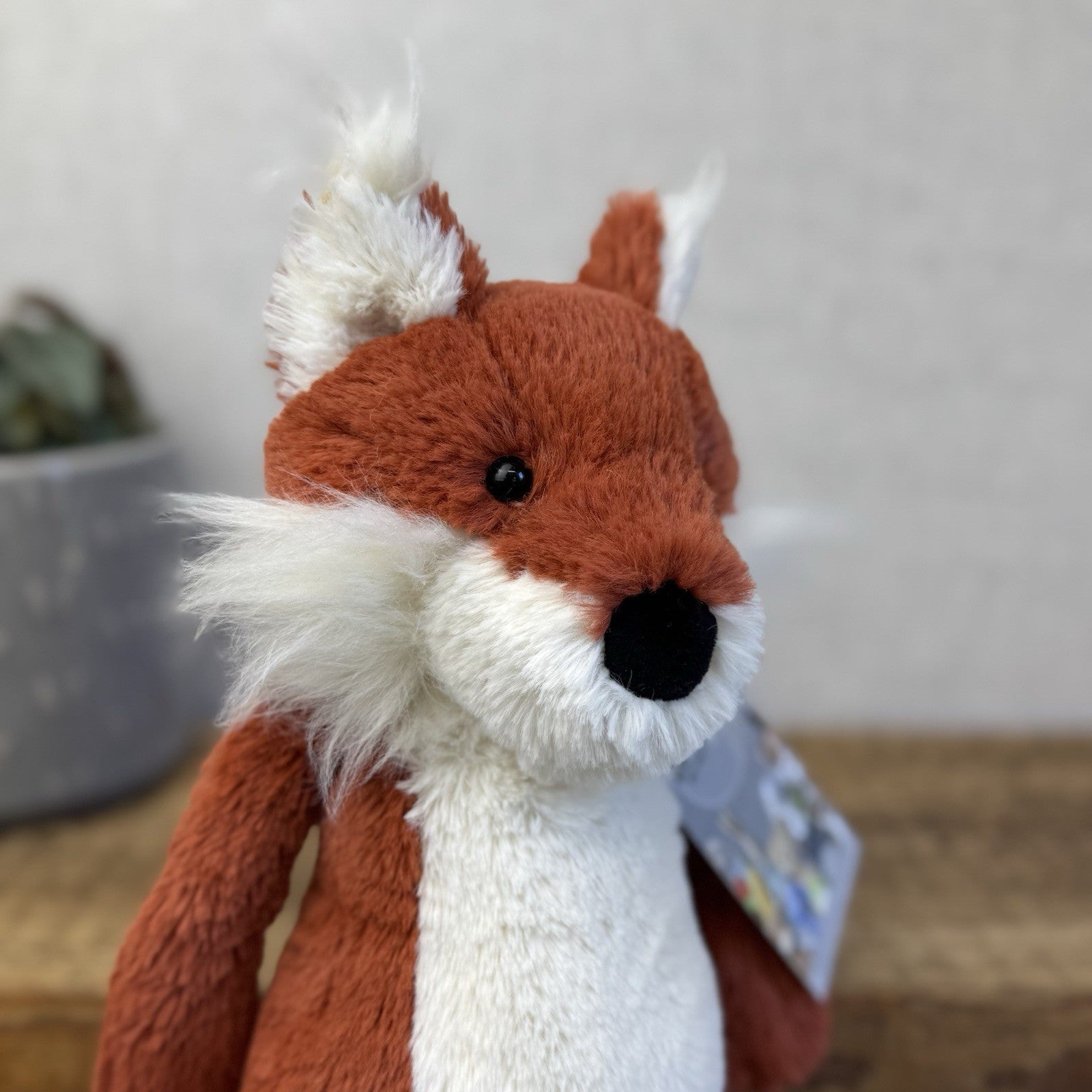 Jellycat Medium Bashful Red Fox - First Edition Fox Beanie Plush Retired 12”