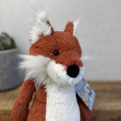 Jellycat Medium Bashful Red Fox - First Edition Fox Beanie Plush Retired 12”