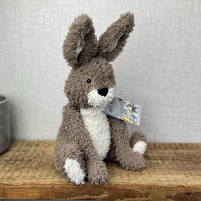 Jellycat Hetty Hare - Brown Curly Haired Rabbit Medium Soft Toy Retired 12"