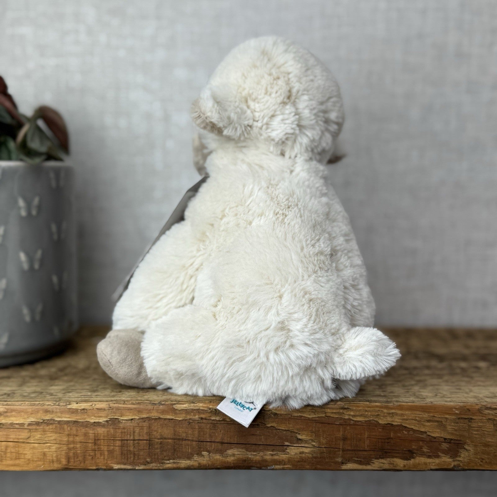 Jellycat Small Libby Lamb - Small Fluffy Lamb Soft Toy Sitting Retired 8"
