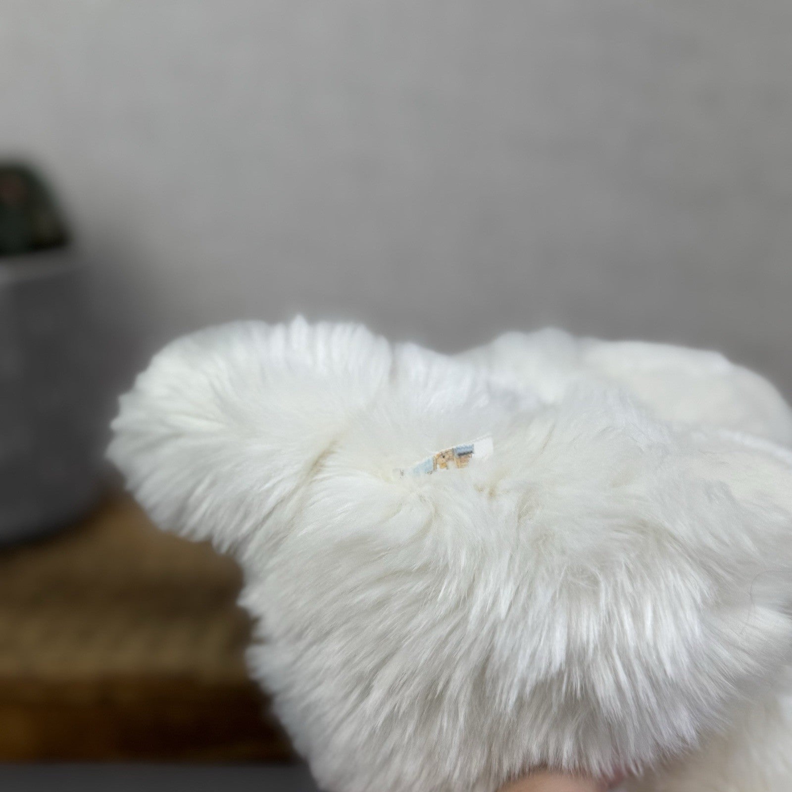 Animal Alley Realistic White Fluffy Cat - Fluffy Beanie Mini Cat Soft Toy 8"