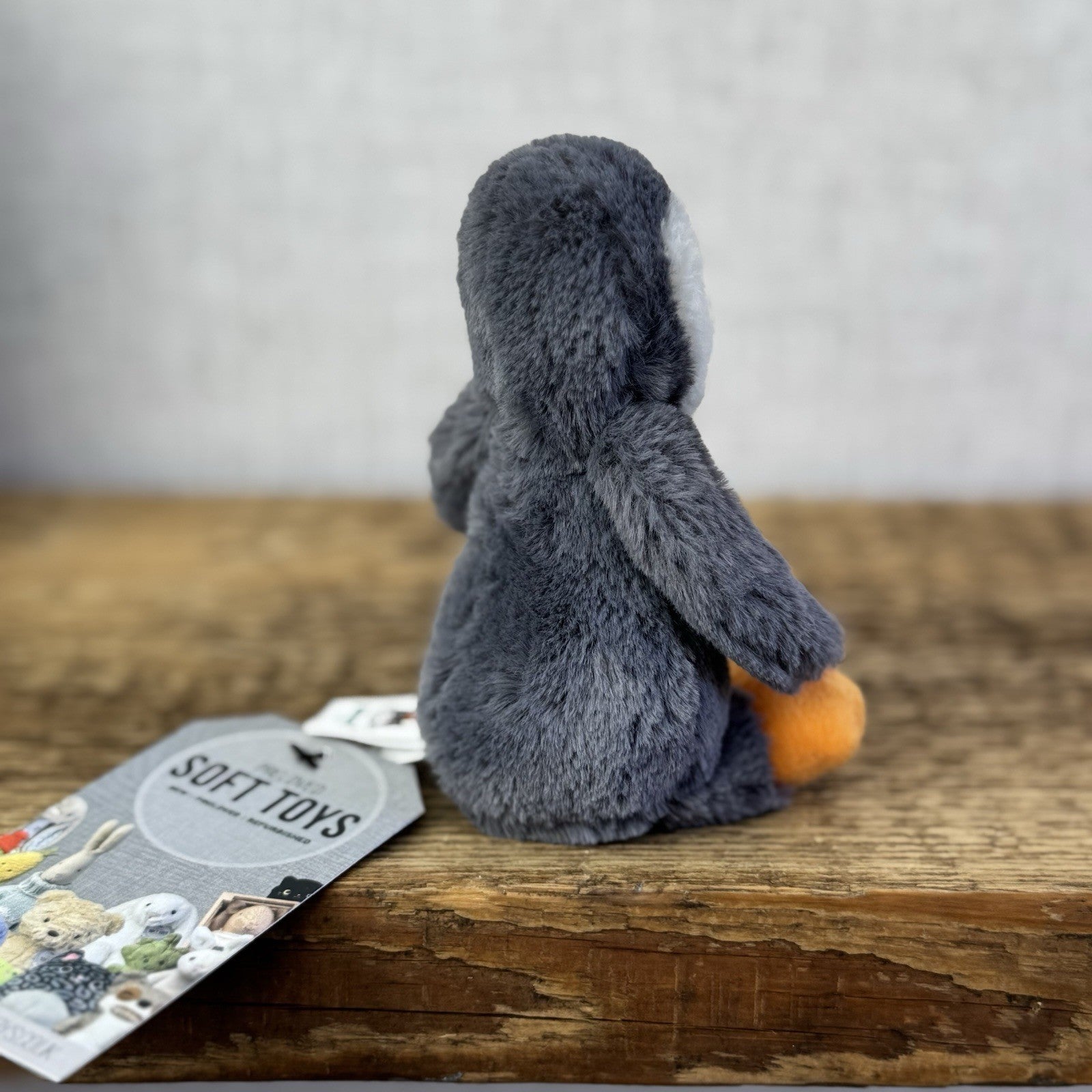 Jellycat Tiny Baby Bashful Penguin - Grey/White Miniature Penguin Beanie 5"