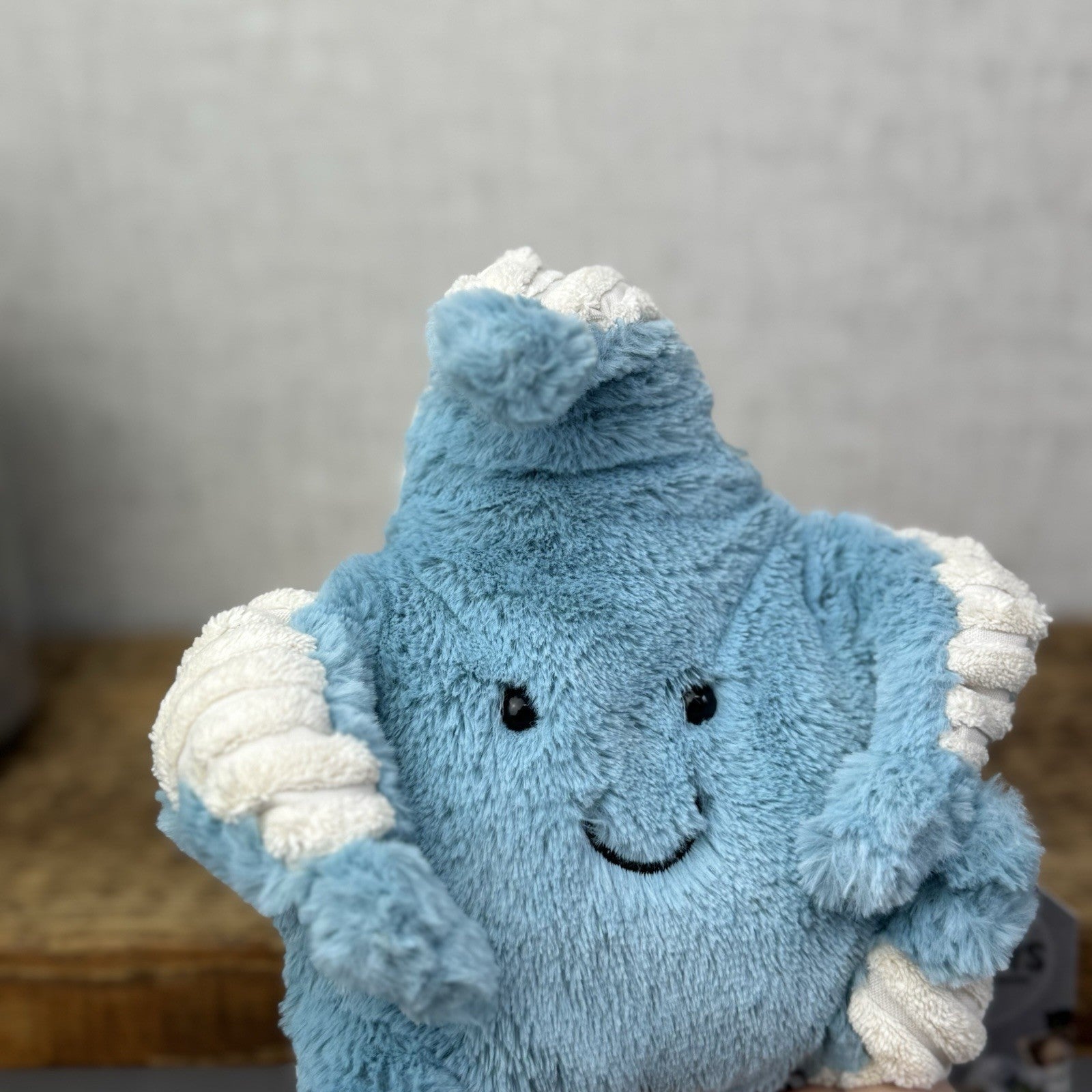 Jellycat Skye Starfish Plush Toy - Small Blue Beanie Starfish Sea Theme Plush 8"