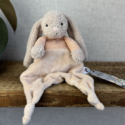 Jellycat Jumble Bunny Pink Rabbit Soother Comforter Baby Plush Soft Toy Blankie
