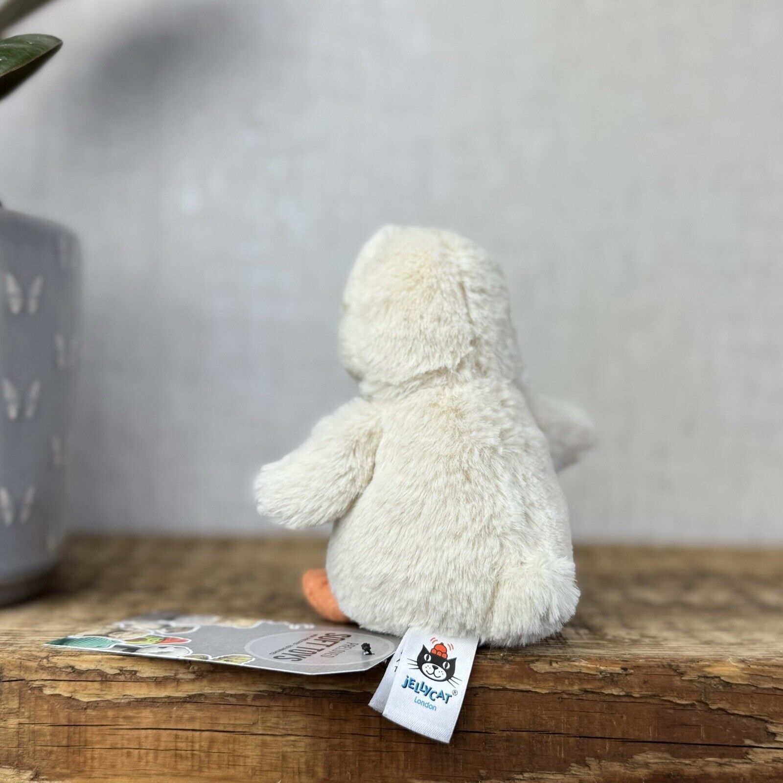 Jellycat Nippit Duck - Tiny Soft Beanie Duck Toy Plush - Retired Chick/Duck 5"