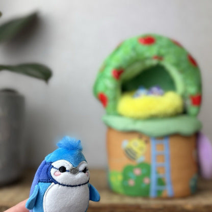 Squishmallow Squishville - Tiptop Treehouse Play Set - Babs The Bluejay 2” (2)