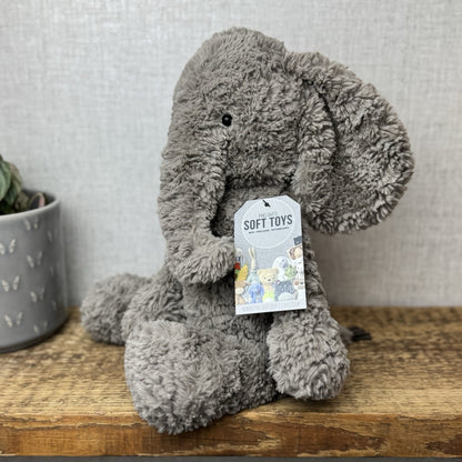 Jellycat Medium Mumble Elephant - Medium Dark Grey Jellycat Elephant 14"