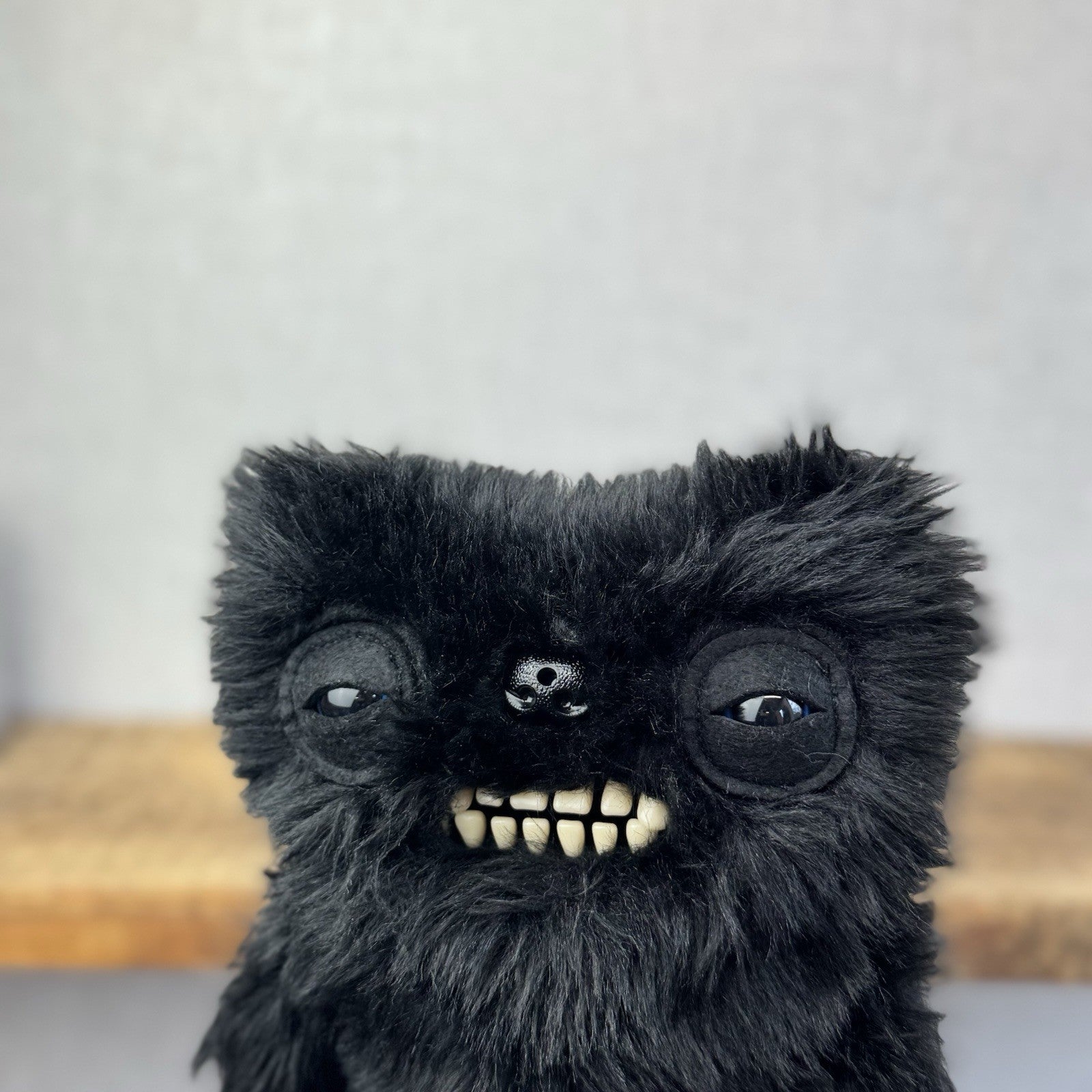 Fuggler Fart Face Munch Munch - Black Farting Fuggler Soft Toy Working Condition