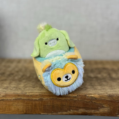 Squishmallow Squishville - Juniper SV Vehicle Green Donkey In Lion Car Play Set