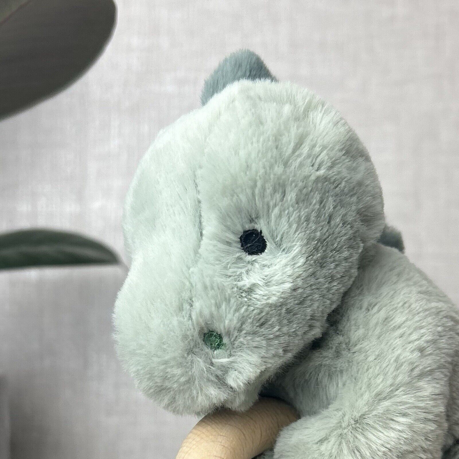 Jellycat Shooshu Dinosaur Wooden Teething Ring Rattle 6" Soft Toy Comforter