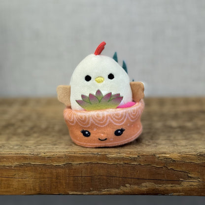 Squishmallow Squishville - Little Plant Shop Chicken Play Set With Cactus