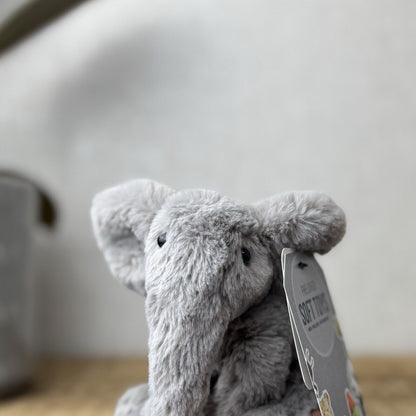Jellycat Tiny Emile Elephant Grey Baby Elephant  Tiny Plush Rare/Retired 4” (2)