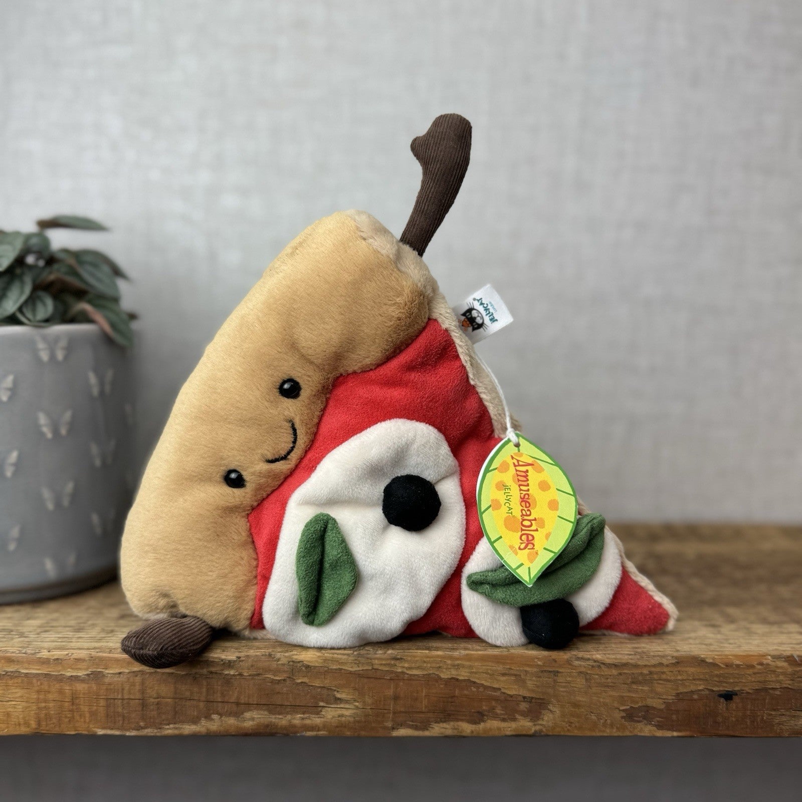 Jellycat Amuseable Slice of Pizza - Pizza Soft Toy Novelty Beanie With Tags