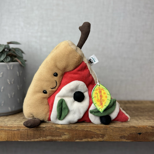 Jellycat Amuseable Slice of Pizza - Pizza Soft Toy Novelty Beanie With Tags