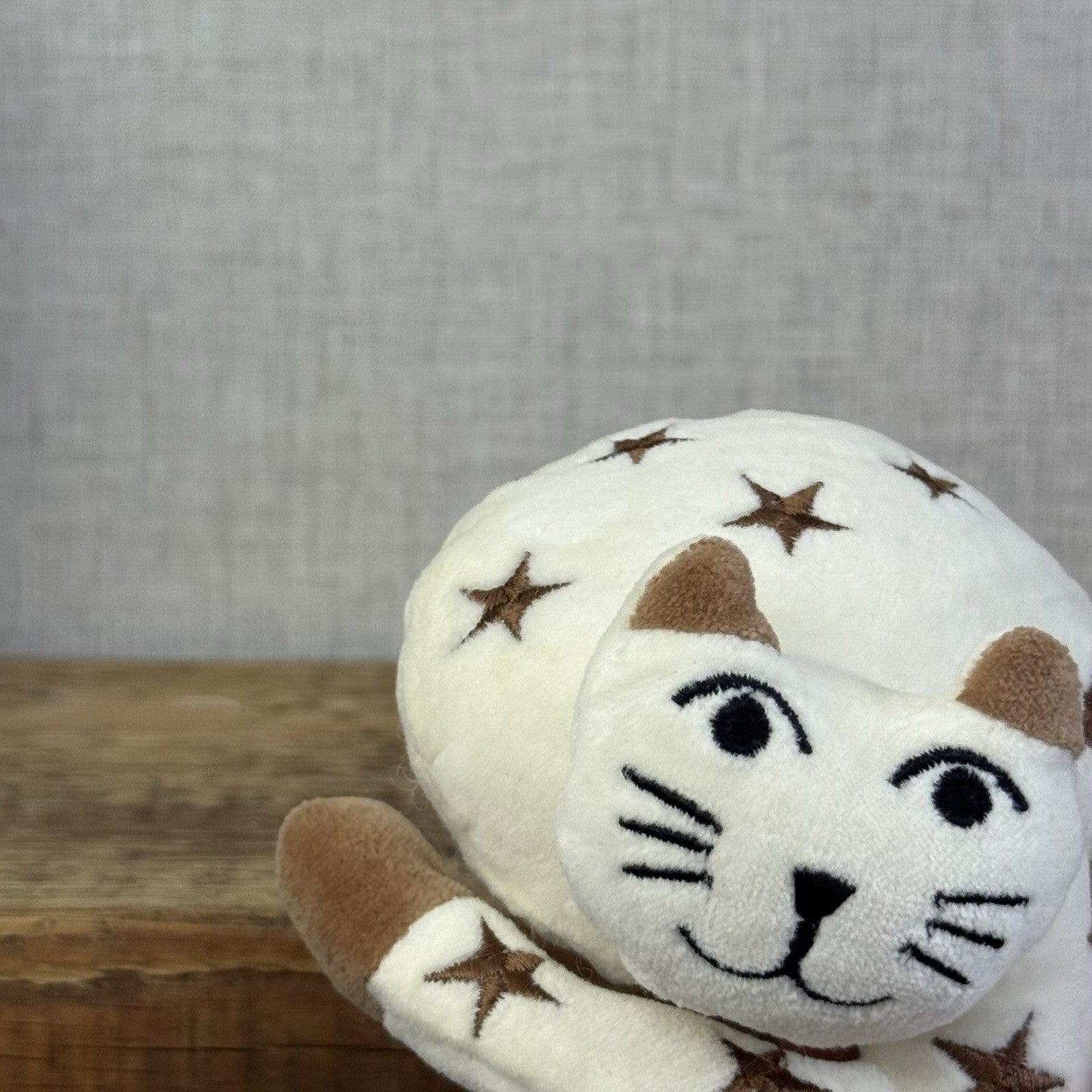 Jellycat Natural Nap - Retired 1998 Cream Cat Stars/moons Vintage With Tags 4”