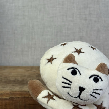 Jellycat Natural Nap - Retired 1998 Cream Cat Stars/moons Vintage With Tags 4”
