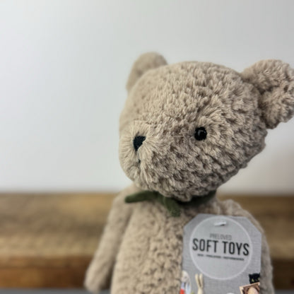 Jellycat Ambalie Bear - Beige/Brown Retired Traditional Bear Retired 11"