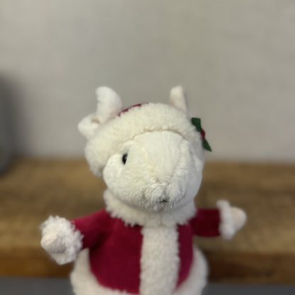 Jellycat Merry Mouse - Mouse In Santa Outfit Retired Christmas Mouse 8"