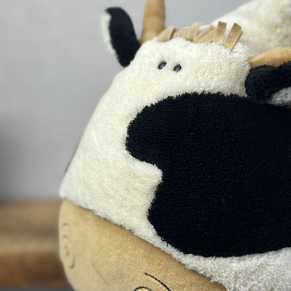 Jellycat Scallywag Cow - Large Head Cow Soft Toy Vintage Retired Quirky 10"