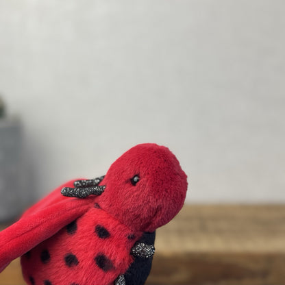 Jellycat Loulou Love Bug - Mini Ladybird Soft Toy Beanie Plush Small Red Bug 5"