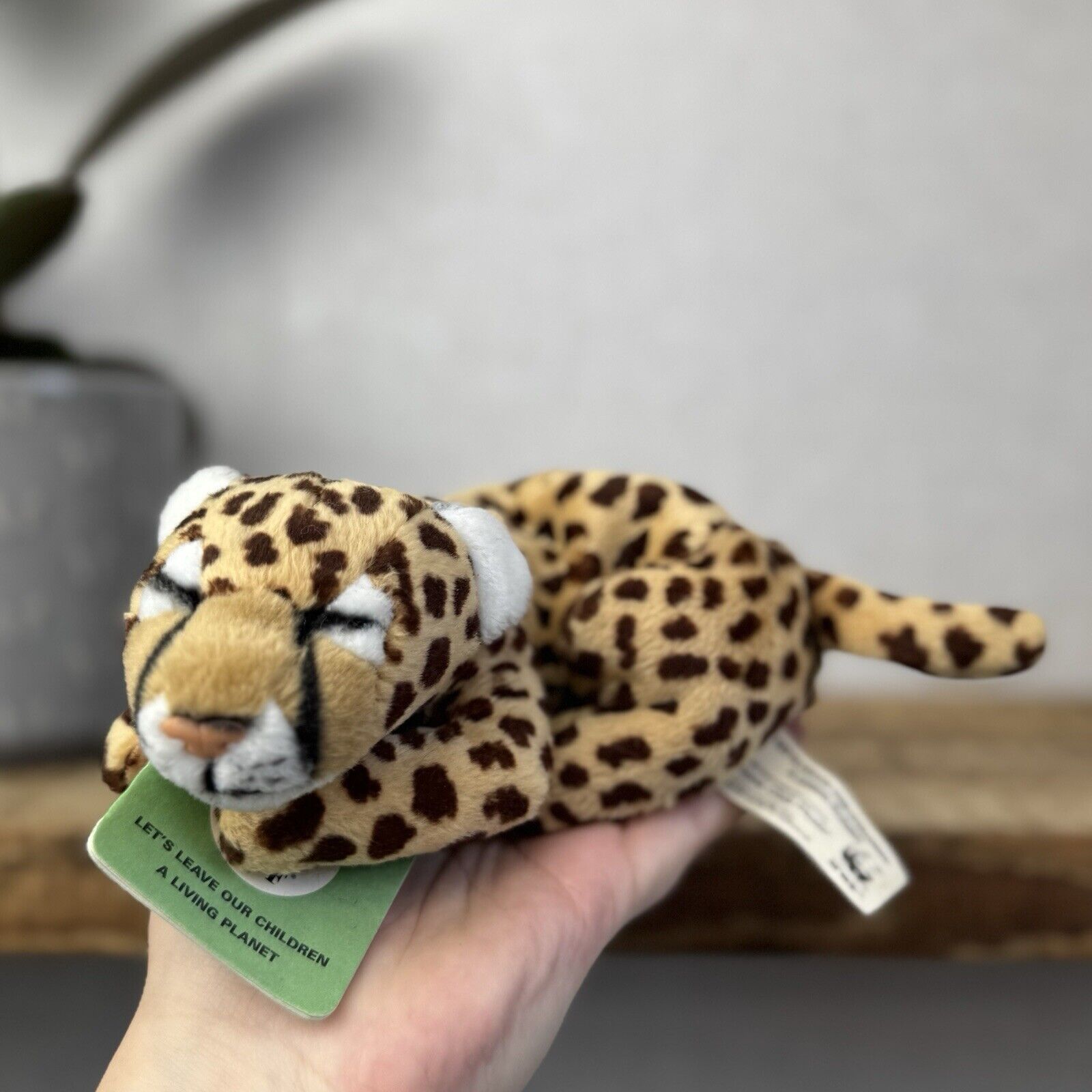 WWF Small Leopard Beanie - Anna Club Plush New With Tags Small Leopard Soft Toy 