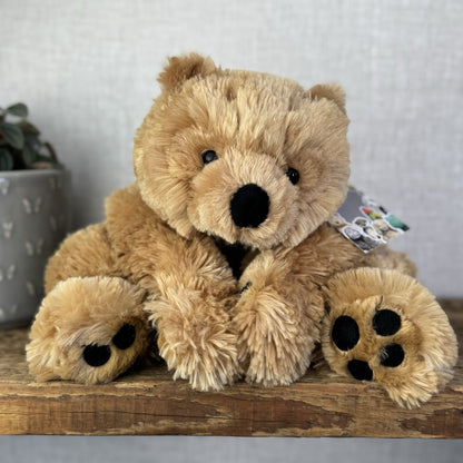 Barbara Bukowsk Vintage Floppy Bear - Golden Bear Beanie Large Rare Plush 15”