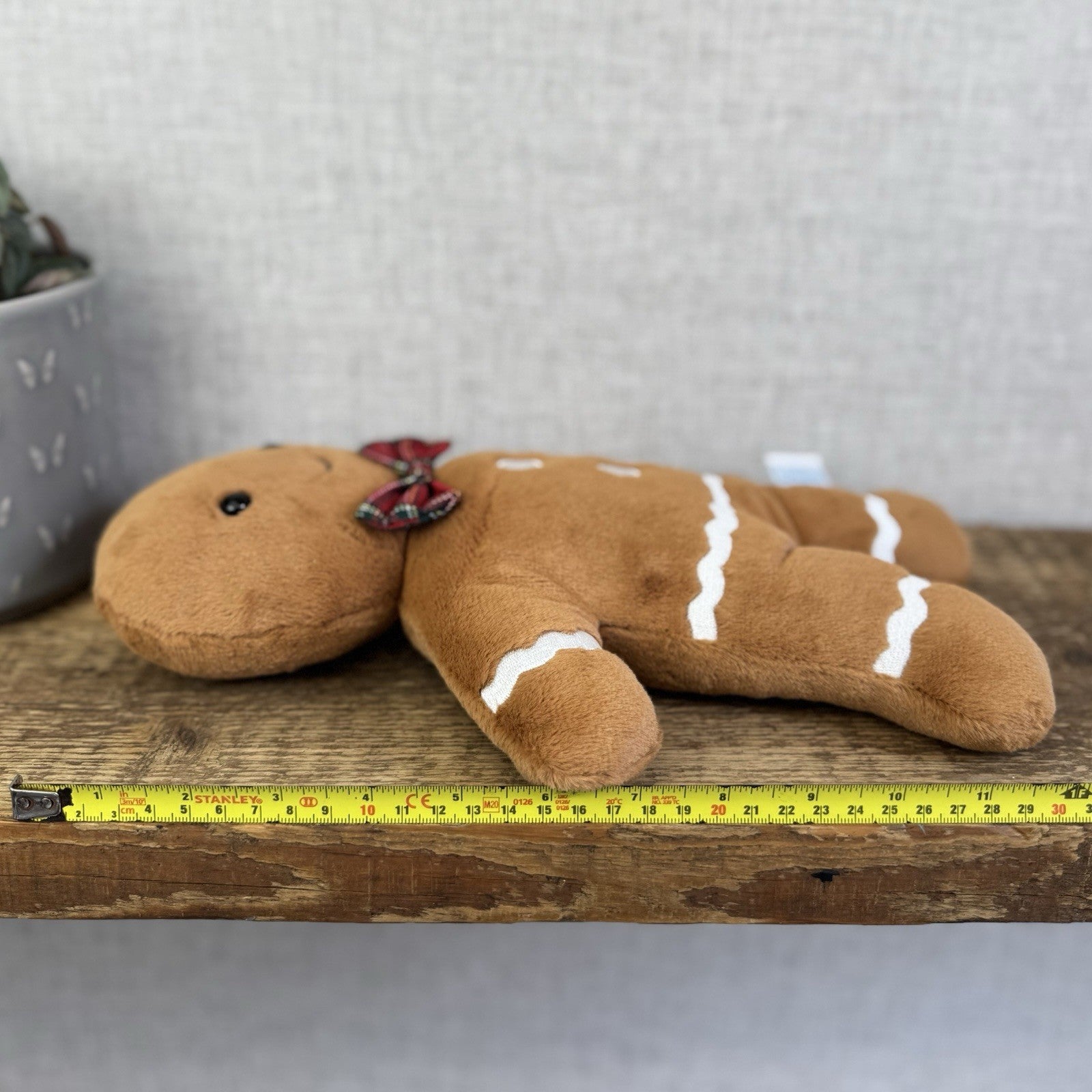 Jellycat Large Jolly Gingerbread Fred - New With Tags Gingerbread Soft Toy 12"