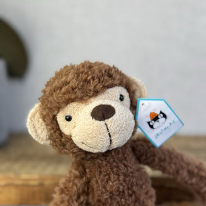 Jellycat Small Vintage Monkey - Brand New With Tags Rare 9"