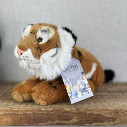 Keel Toys Tiger Plush - Small Tiger Soft Toy Realistic Wild Cat 8"