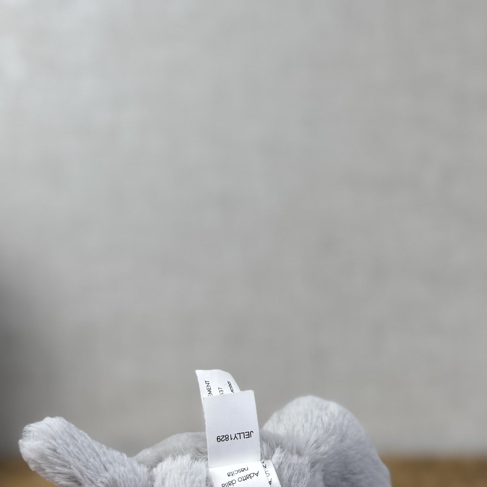 Jellycat Bashful Blossom Mouse Soother - Grey Mouse Comfort Blanket Pink Ears