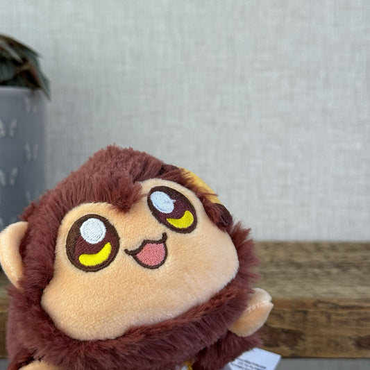 Aphmau MeeMeows - Monkey Cat Safari Fluffy Monkey Cat Plush Soft Toy 5”