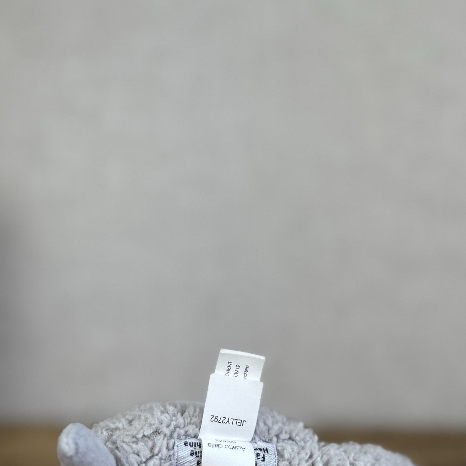 Jellycat Chou Chou Elephant - ChouChou Grey Beanie Textured Soft Elephant 10”