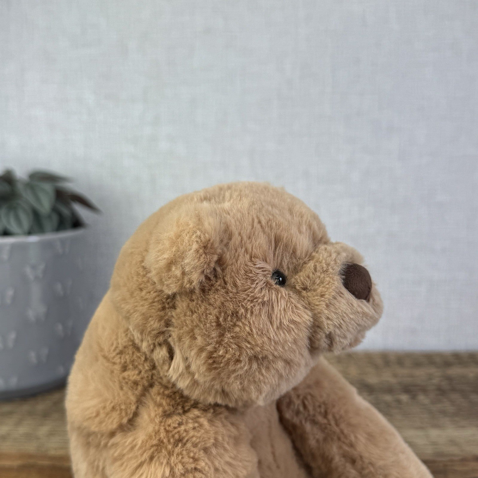 Jellycat Small Cecil Bear - Small Sitting Brown Retired Jellycat Bear - Small 8"