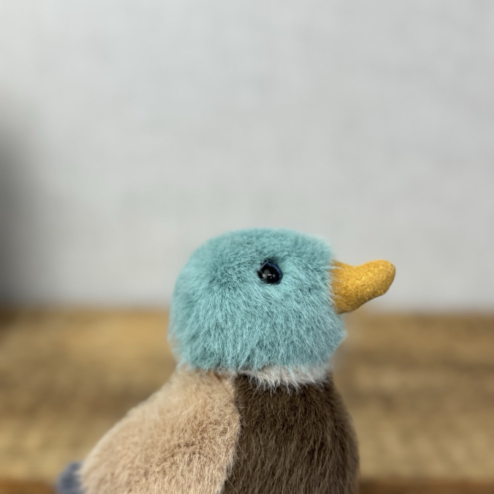 Jellycat Birdling Duck - Mallard Pocket Size Fluffy Bird Soft Toy Retired 5"