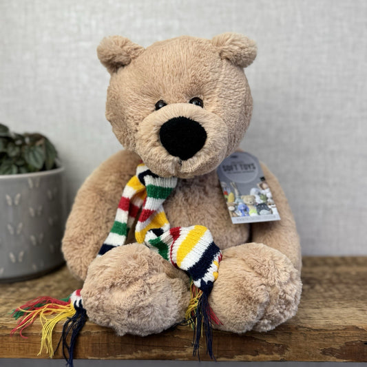 Hudsons Bay Company Pelly Bear 2007 (Animal Adventure) Striped Scarf Beanie Bear