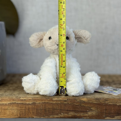 Jellycat Tiny Baby Fuddlewuddle Lamb - Baby Pocket Pal Beanie White Lamb 4” (#1)