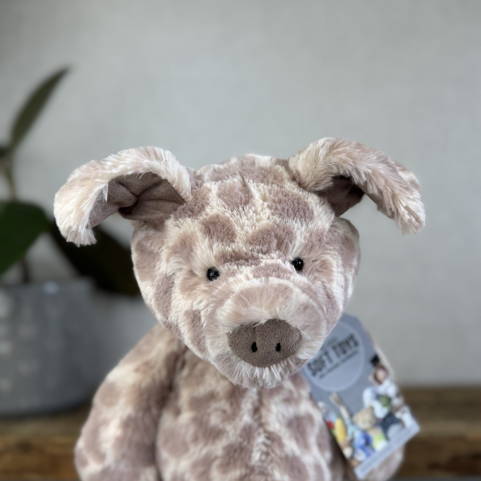 Jellycat Dapple Pig - Medium Pig Beanie Soft Pink Spotty Plush Retired Rare 14"