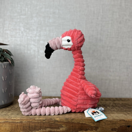Jellycat Small Cordy Roy Flamingo - Pink Corduroy Flamingo New With Tags 12"