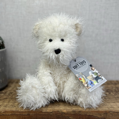Jellycat Angora Blizzard Bear - Fluffy Medium White Bear Soft Toy Retired 12"