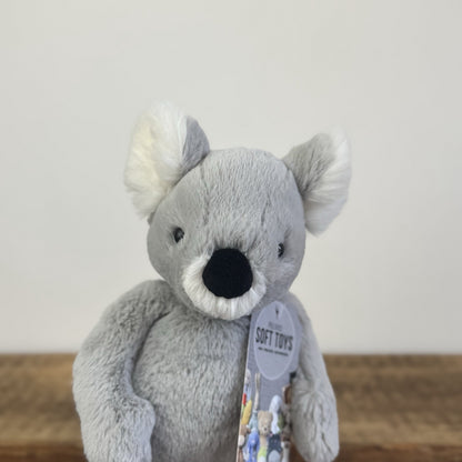 Jellycat Small Benji Koala - Small Super Soft Grey Koala Beanie Retired 11"