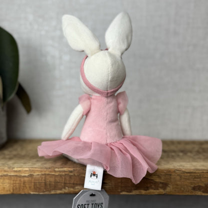Jellycat Rose Pirouette Bunny Ballerina Rabbit Soft Toy Beanie Retired Pink 10”