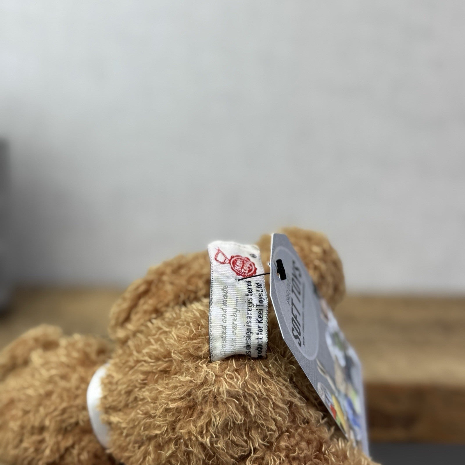 Keel Toys Small Traditional Beanie Bear Soft Toy - Small Beanie Curly Brown Bear
