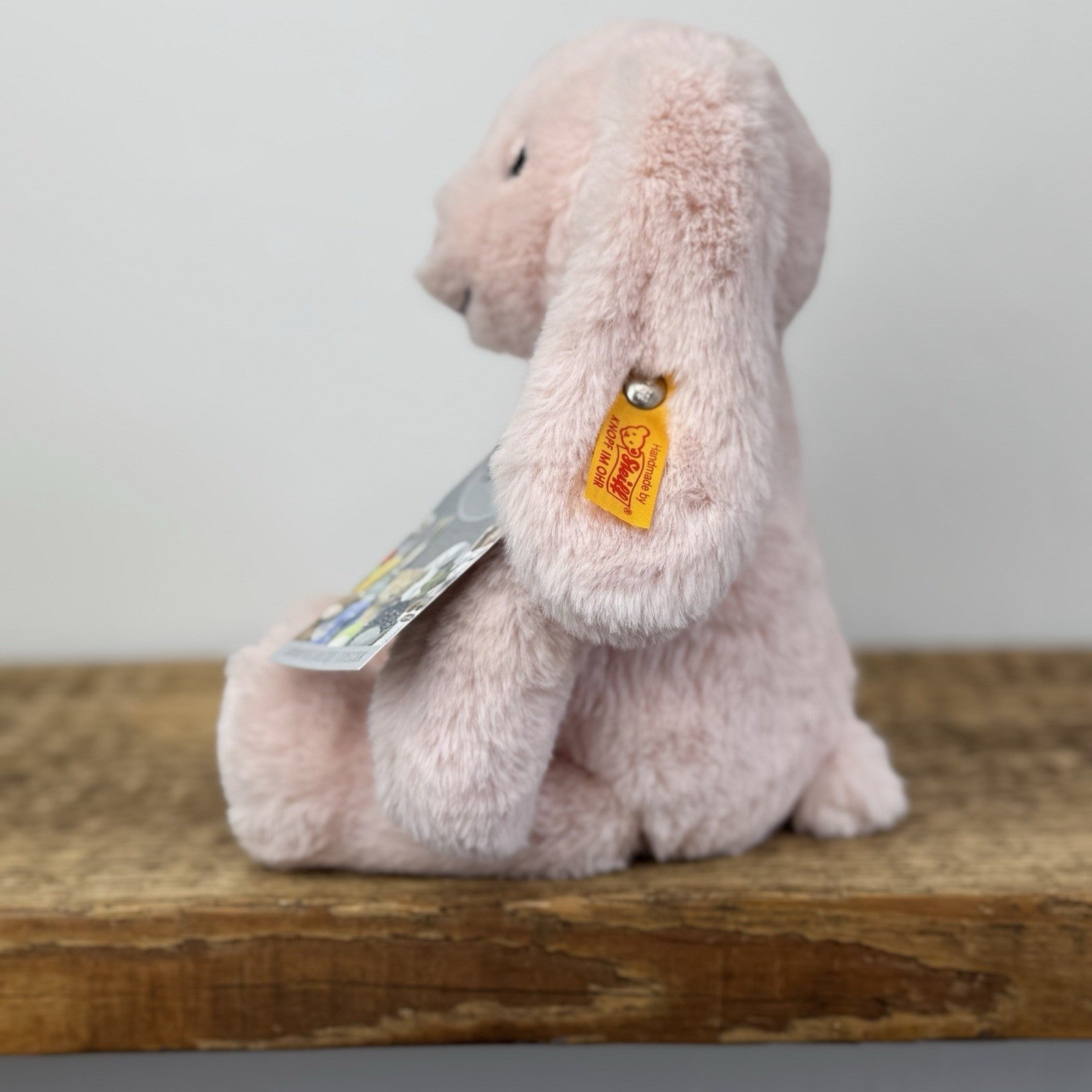 My First Steiff Hoppie Rabbit - Pink Beanie Super Soft Bunny NWOT - 2359