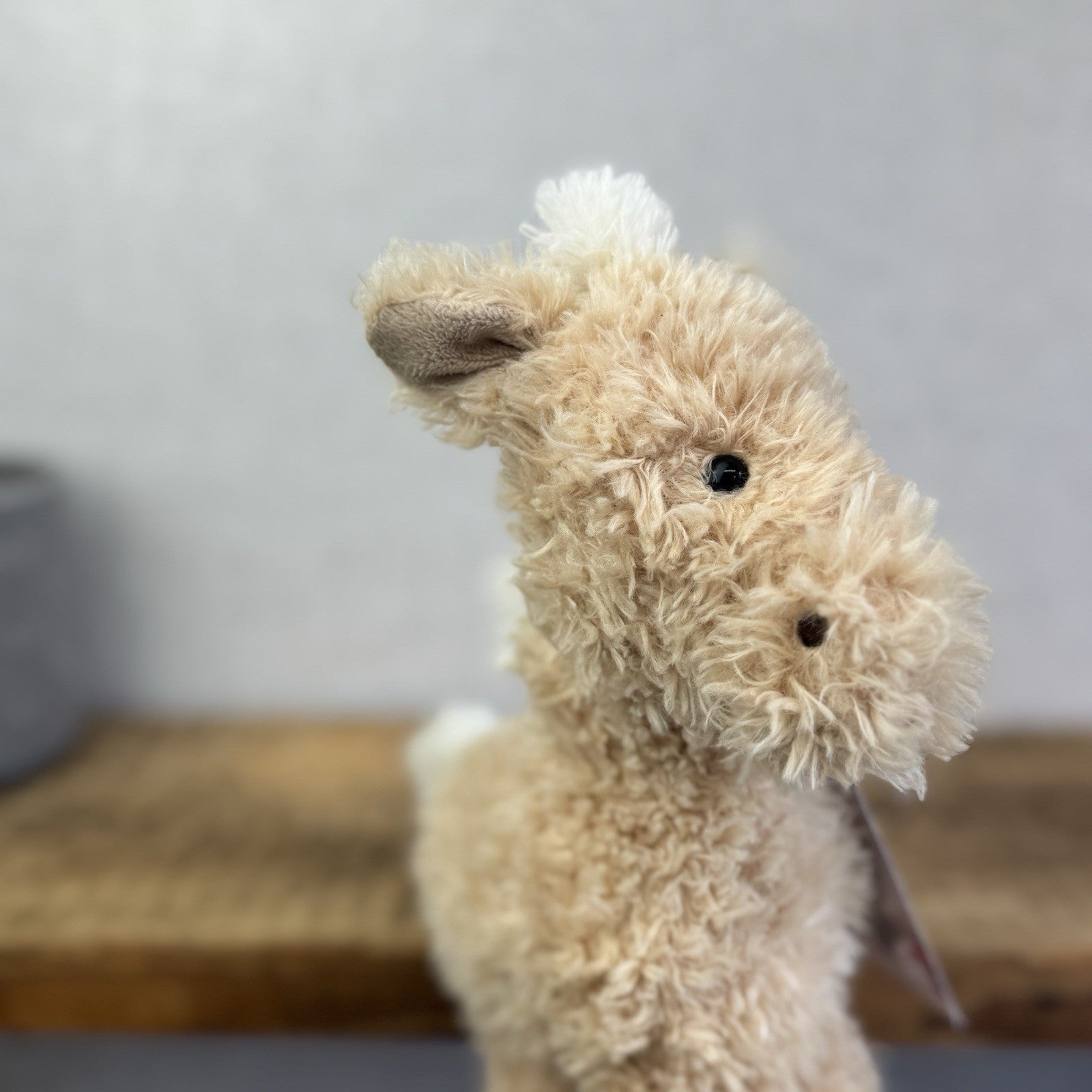 Jellycat Medium Caffuffle Palomino  - Curly Hair Horse Beige Retired Rare 14”