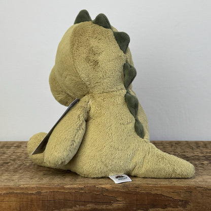Jellycat Nimbus Dinosaur - Light Green Chunky Dino Plush Retired Rare Plush 10"