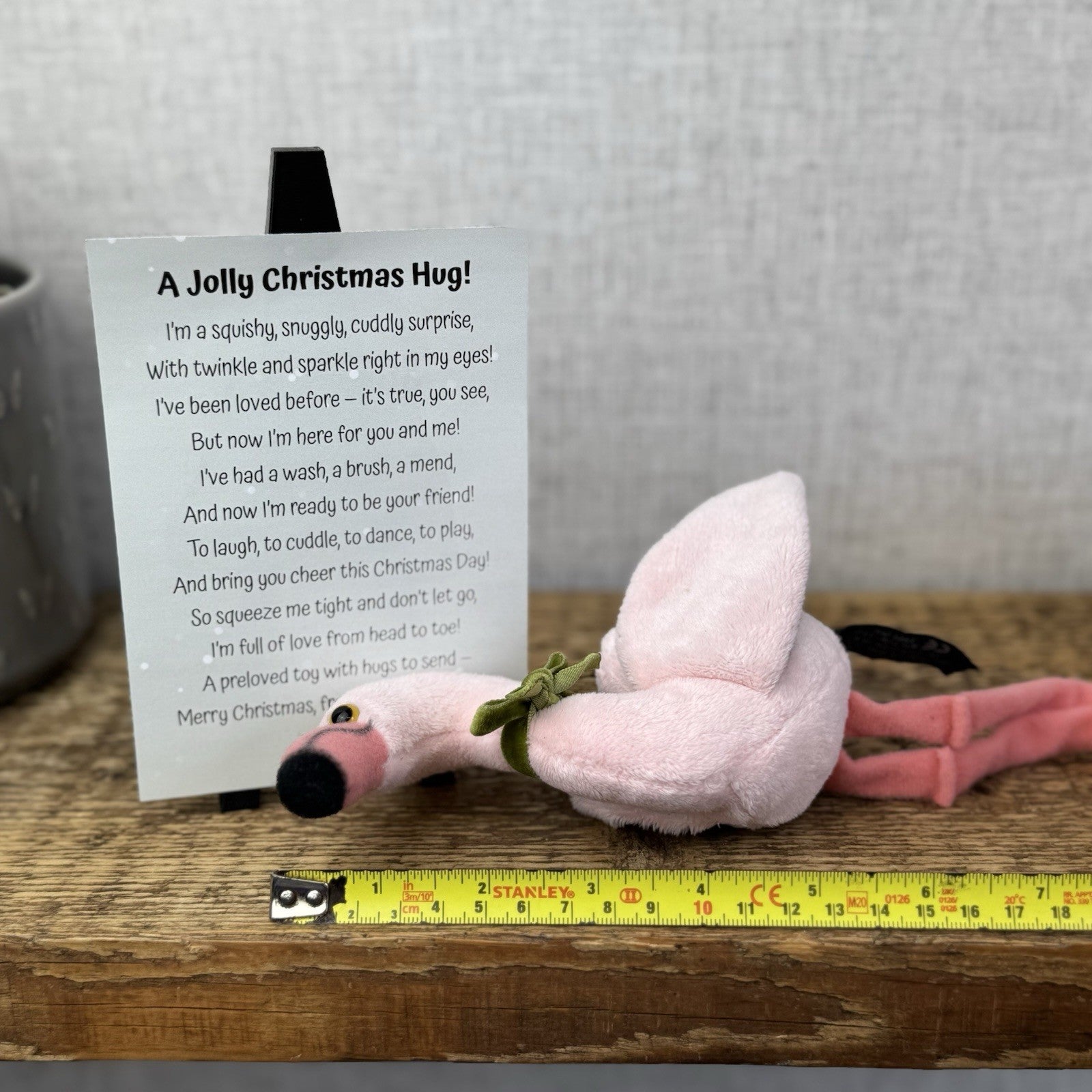 Ark Premier Pink Flamingo Beanie Bird - Christmas Gift Soft Toy Wrapped & Ready