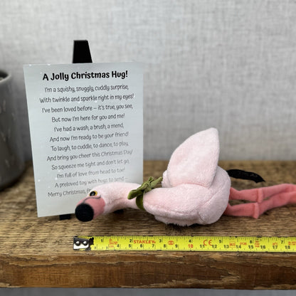 Ark Premier Pink Flamingo Beanie Bird - Christmas Gift Soft Toy Wrapped & Ready