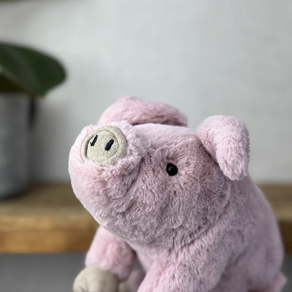 Jellycat Small Parker Piglet - Small Retired Pig Soft Toy Beanie Pink Piglet 8"